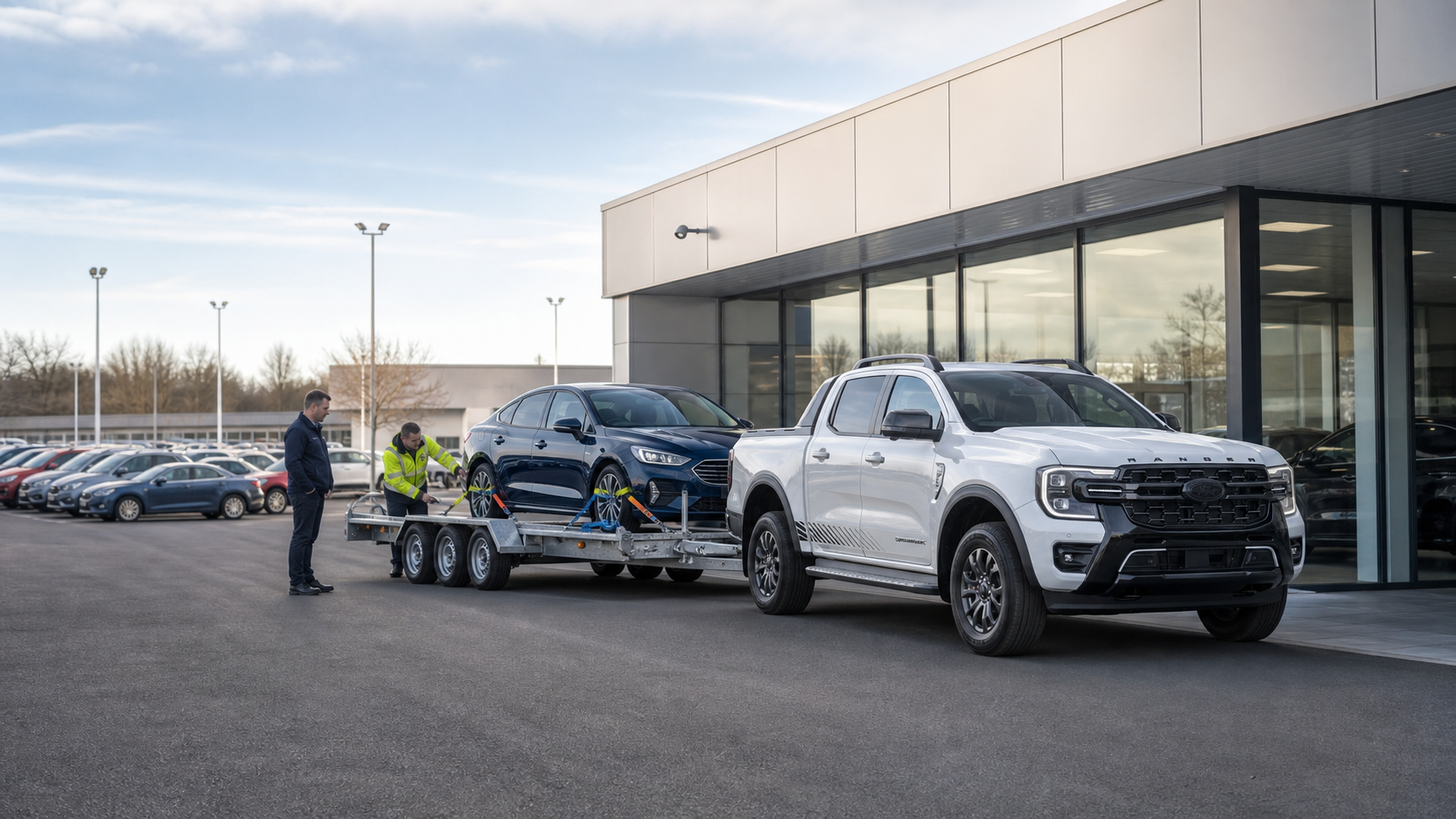 Vehicle transport through a city street